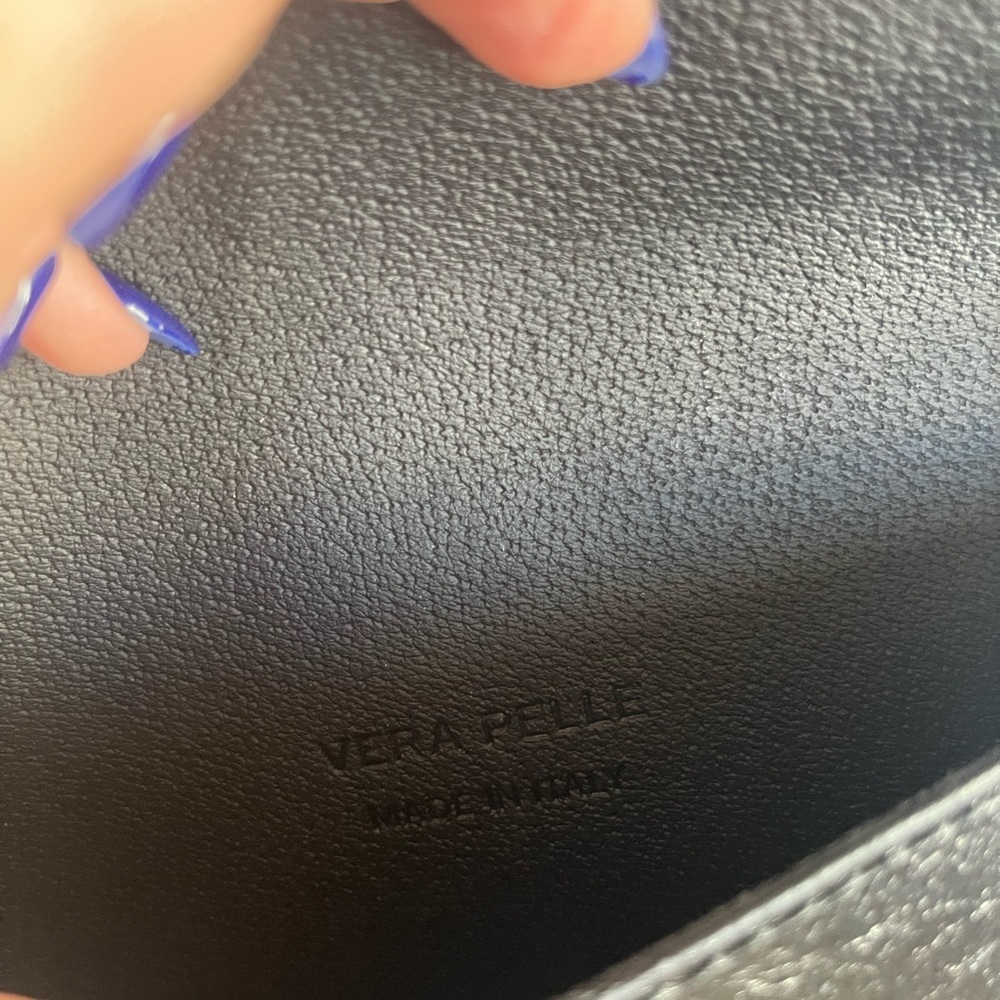 Vera Pelle Purse With Bee Logo Bag With Bee Logo Siren" Genuine leather - Picture 7 of 16